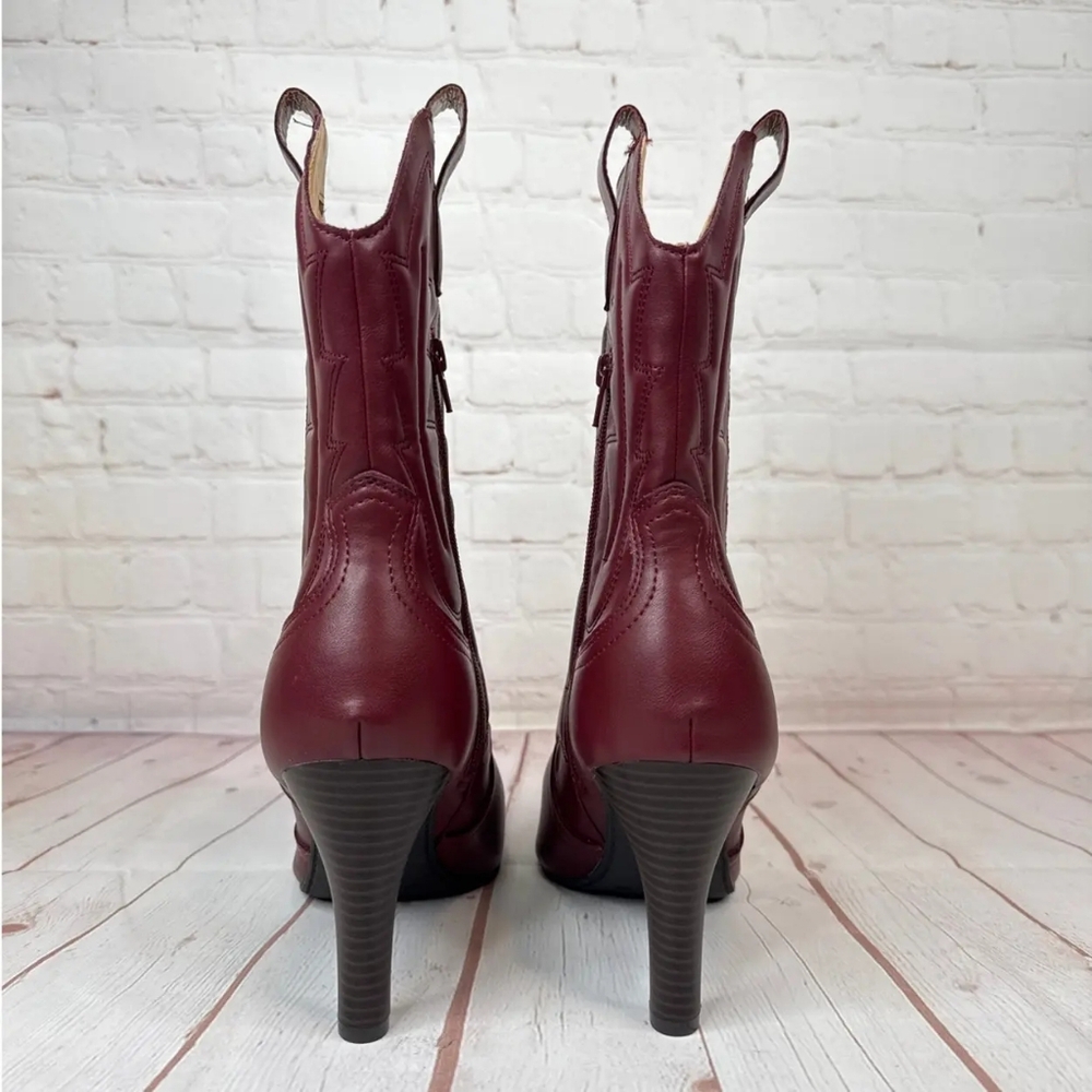 Indigo Rd. Burgundy Western Pointed Boots Women’s Size 9M - Picture 4 of 7